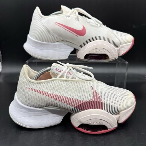 Nike Women’s Air Zoom SuperRep 2 Trainers CU5925-169 White Pink Size 6 - Picture 1 of 7
